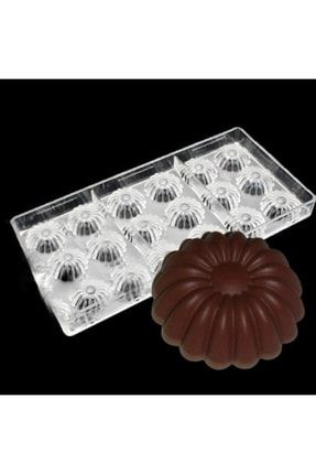 Polikarbon Çikolata Kalıbı Çiçek 3,5 X 1,5 Cm CMP-CN-YP-MTFK-KKLB-2155-VZY200