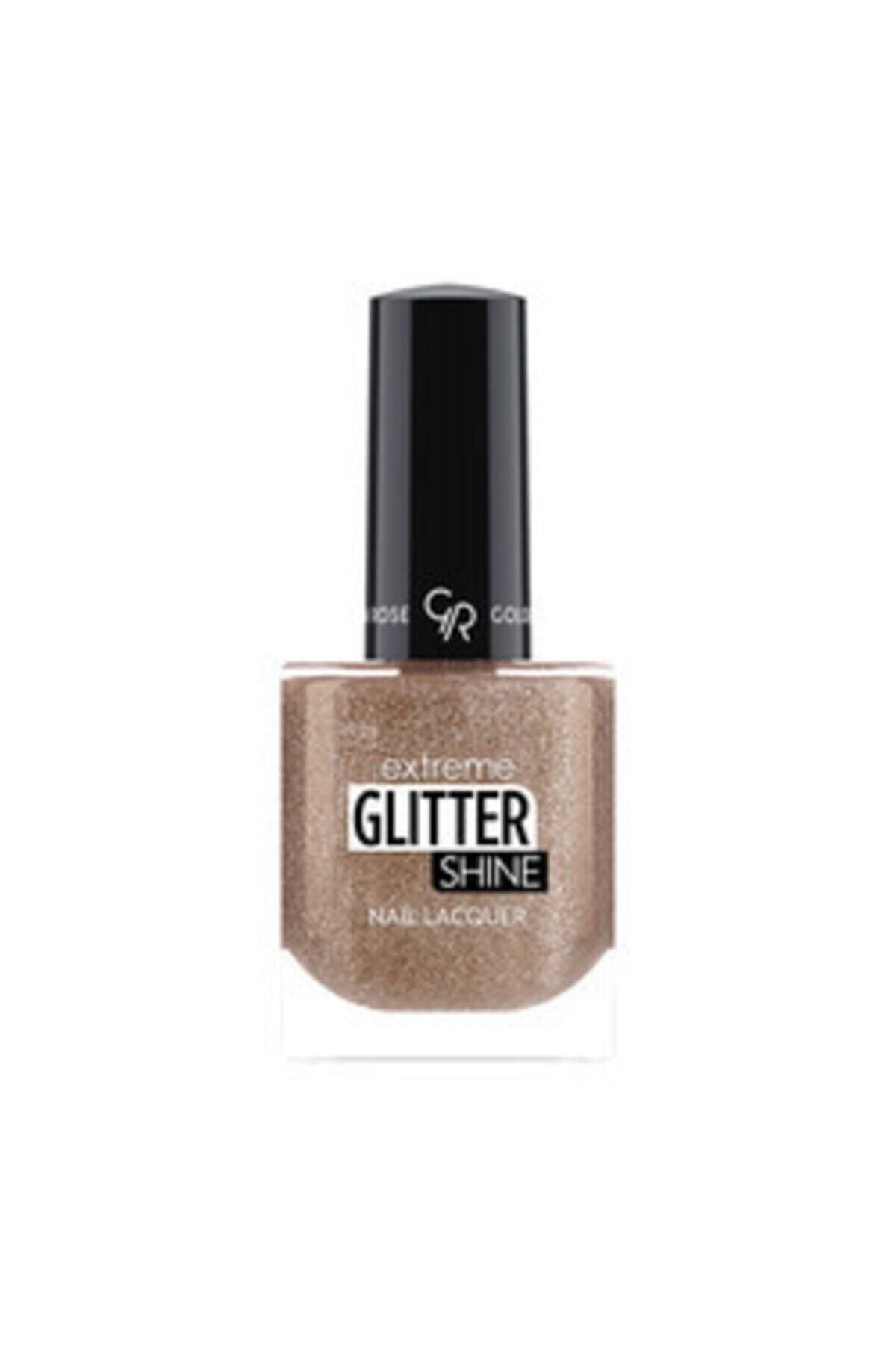 لاک ناخن گلیتر شاین GLITTER SHINE شماره 205 رنگ قهوه ای گلدن رز Golden Rose