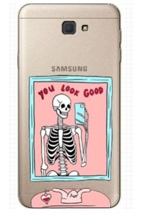 Galaxy J7 Prime uyumlu You Look Good Iskelet Tasarımlı Şeffaf Premium Kılıf Samsung J7 PRIME You Look Good İskelet