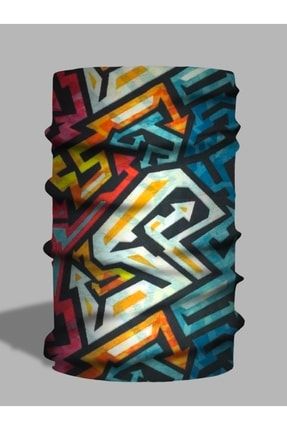 Graffiti Desenli Boyunluk - Baf BAF-2418