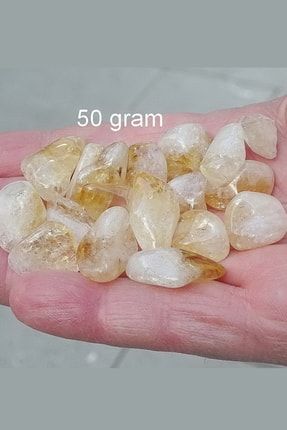 Doğal Sitrin Tamburlu Küçük Parçalar - 50 gram 404