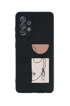 Samsung Galaxy A53 Uyumlu Women Art Desenli Premium Silikonlu Lansman Telefon Kılıfı MCSAMA53LANS413