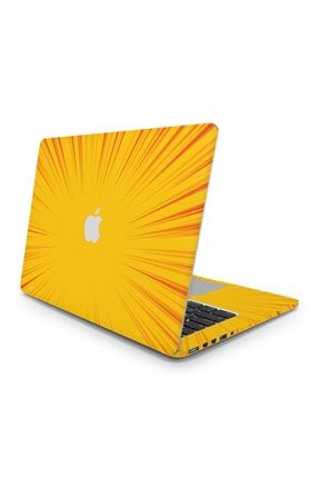 Yellow Zoom Lines Logo Cut Tüm Kaplama For Apple Macbook Air 13.3 Inch 2012 A1466 M9