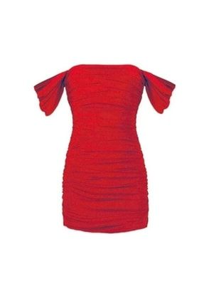 Kırmızı Mini Abiye Mezuniyet Elbisesi 3005038w8
