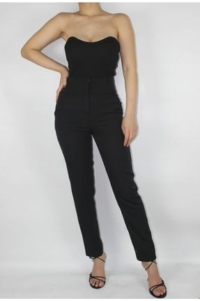 Ultra Toparlayıcı Yüksek Bel Siyah Pantolon FAW00001-23
