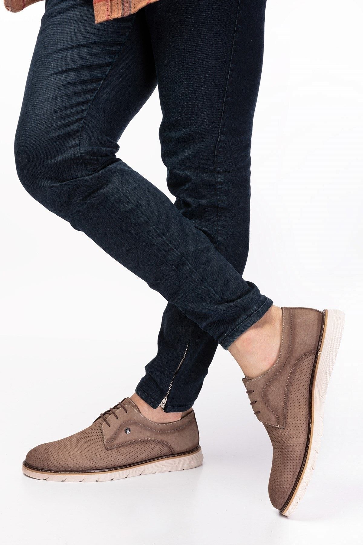 depderi Genuine Leather Men s Classic Nubuck Leather Shoes