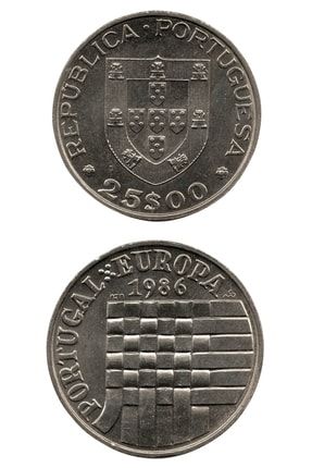 Portekiz, 25 Escudos, 1986, Çil, Yabancı Madeni Para BKPRTKZ251986