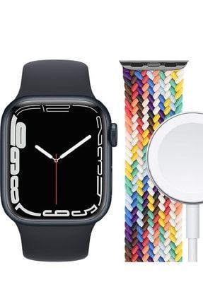 Dt300 Pro Watch 7 Nfc/siri/gps Özellikli Samsung Galaxy M52 Uyumlu Akıllı Saat Siyah Renk DTM80