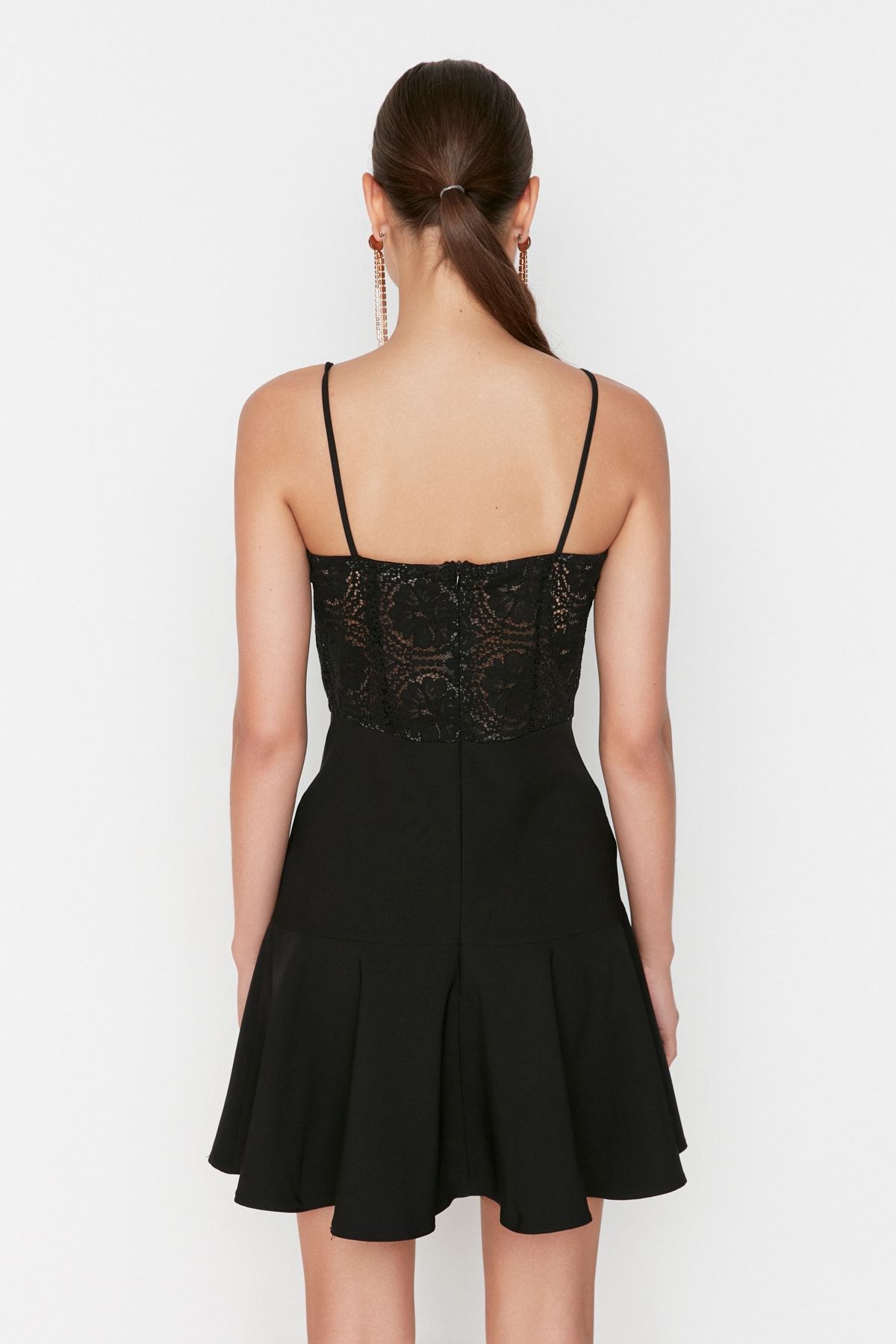 Trendyol Collection Kleid Schwarz Basic Fast ausverkauft QV8917