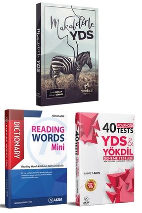 Modadil Makaleler Yds + 40 Tests + Reading Words Mini ydsset106