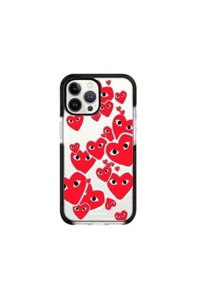Hearts Iphone 13 Pro Procase Siyah Şeffaf Telefon Kılıfı 11015777