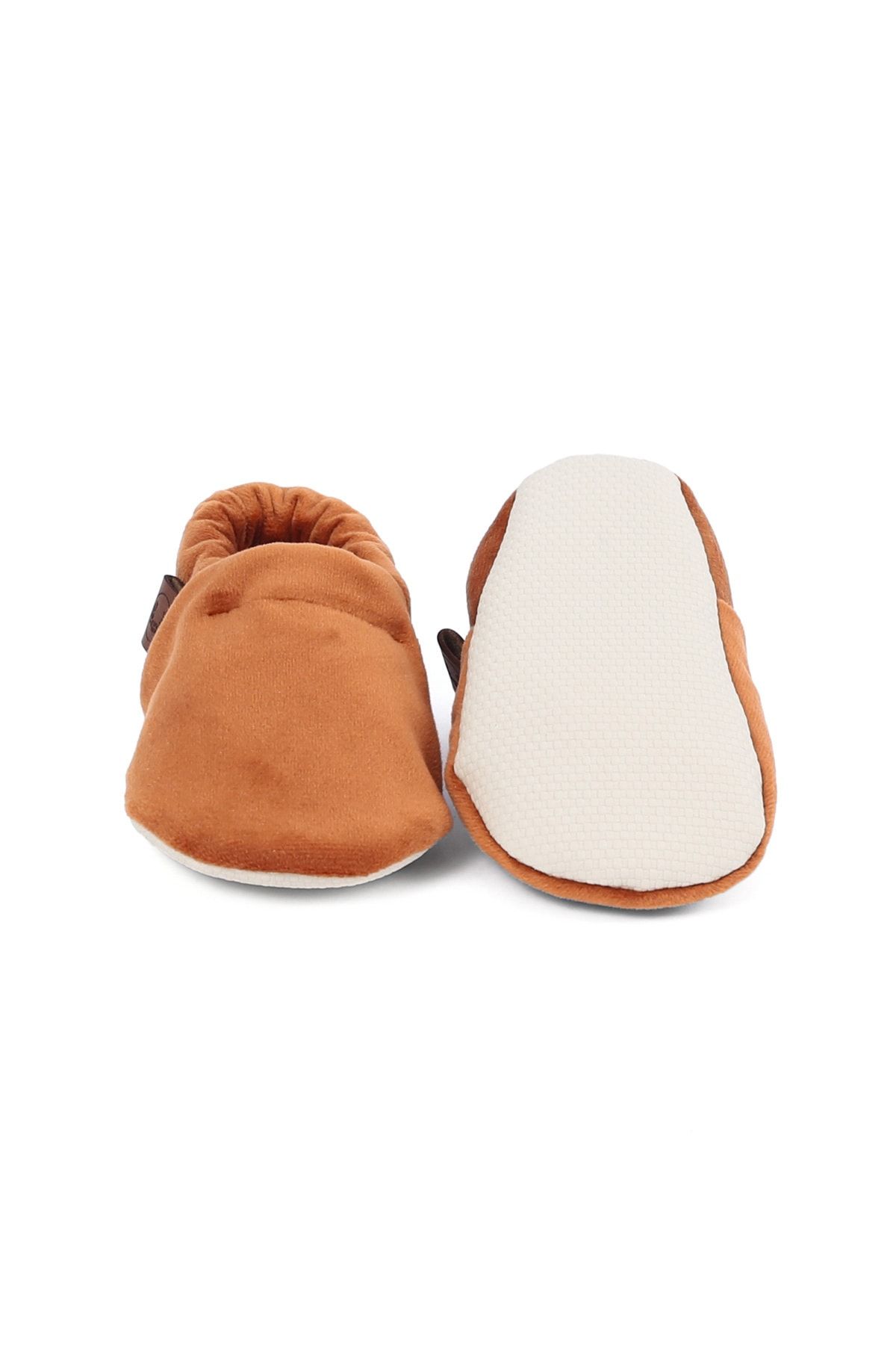 Caluu Baby Karamel Kadife Bebek Patik OH7358