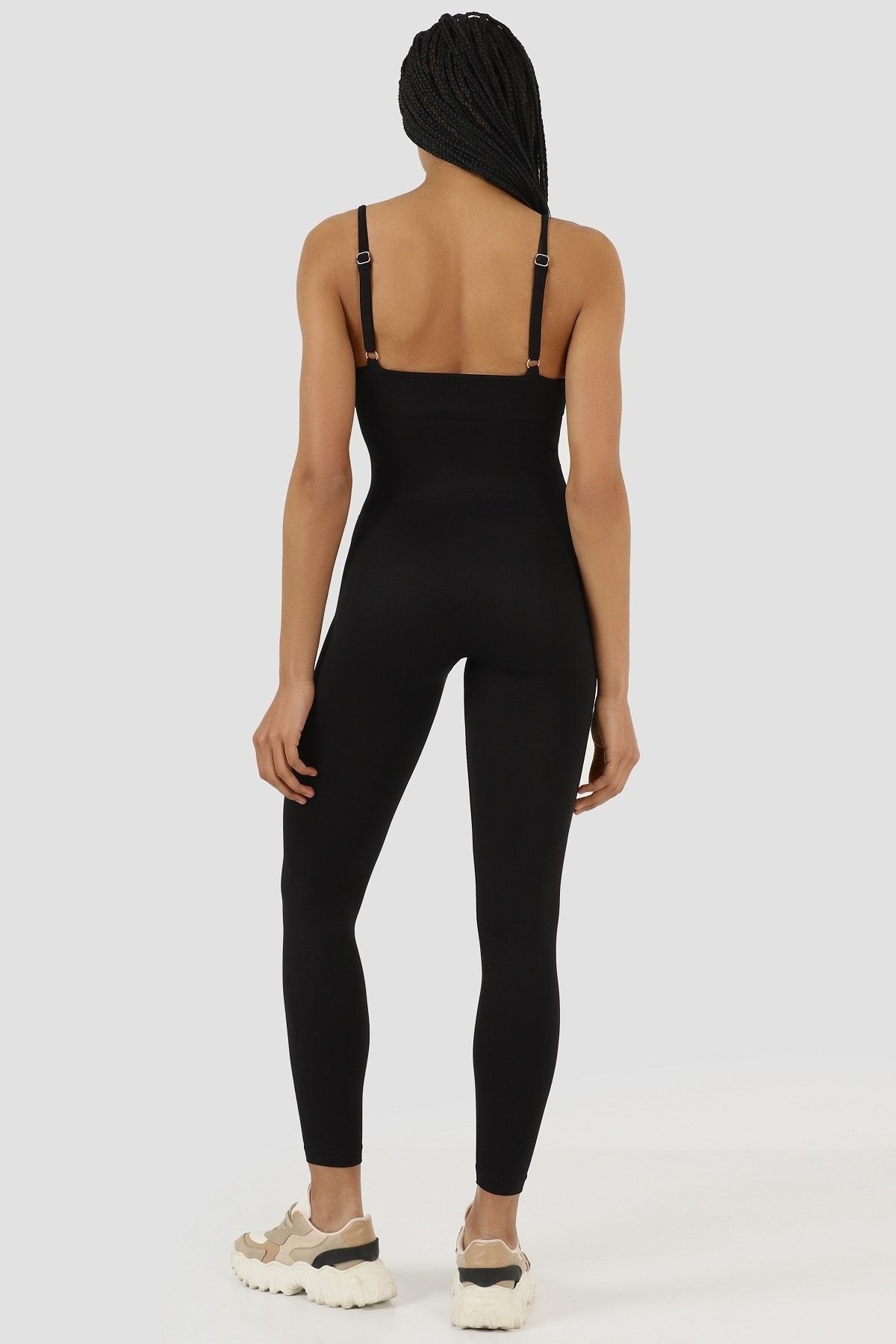 Black yoga jumpsuit discount