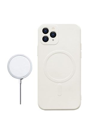 Iphone 13 Pro Lansman Magsafe Destekli Kablosuz Şarj Uyumlu Renkli Soft Silikon Kılıf mgsf8888