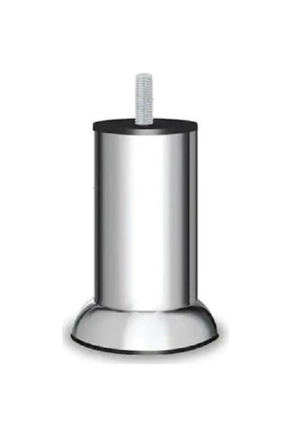 hirdavat tools Baza Ayağı Krom Metal Ayak 15 Cm Kalın Vidalı 3/8