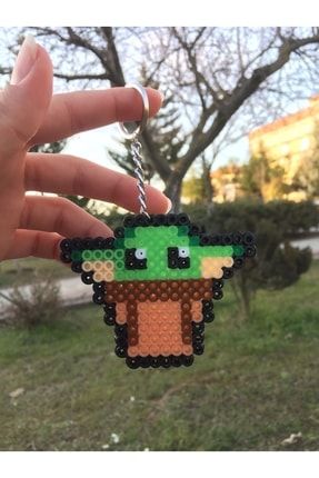 Hama Boncuklardan Yoda Anahtarlık 781664