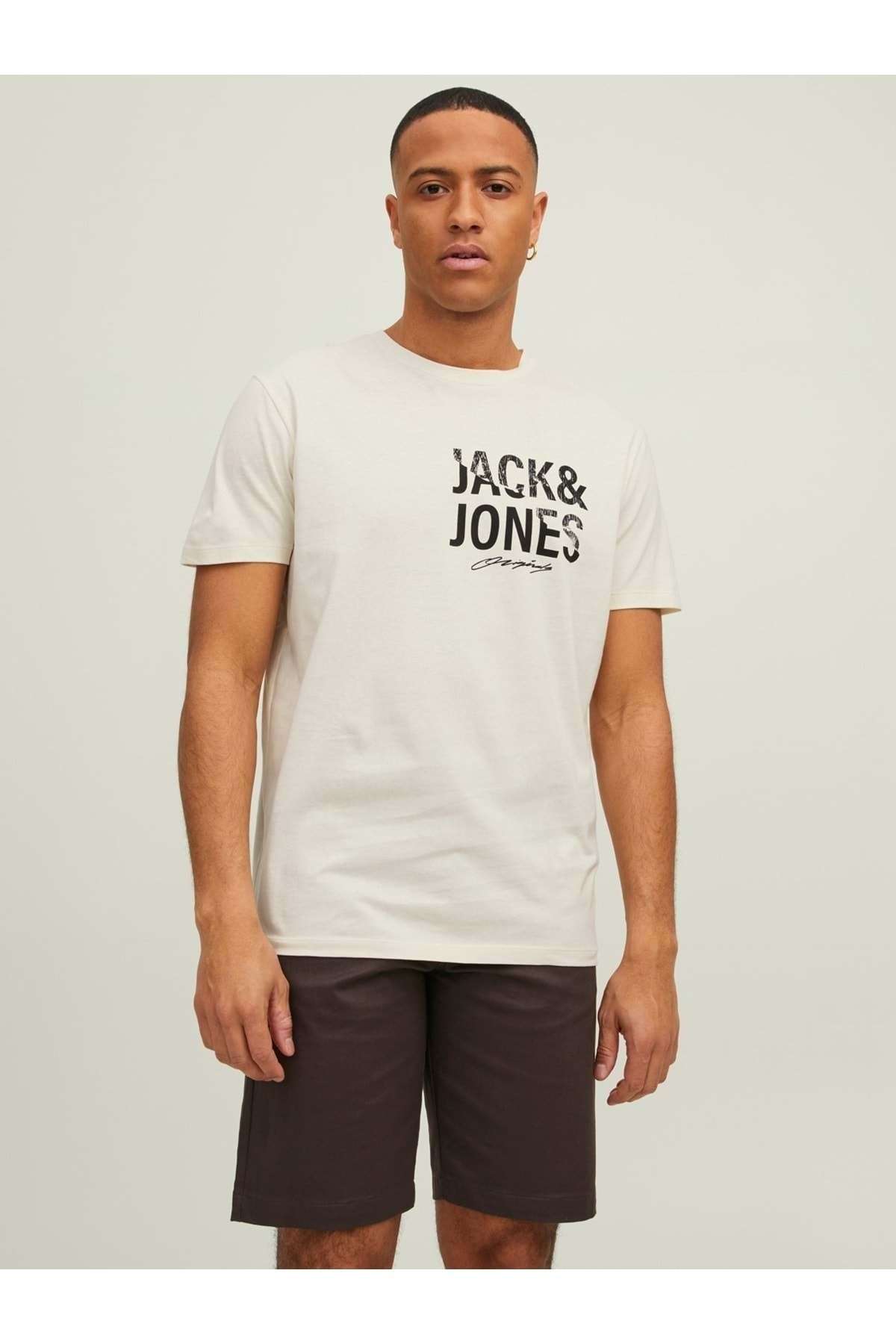 Jack & Jones T-shirt Joreasy Tee Ss Crew Neck Blk Fst 12213333