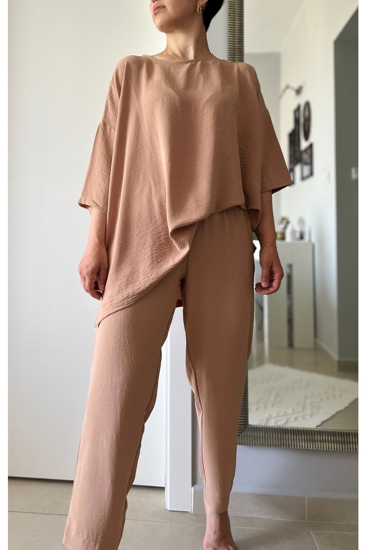 soBasic-Biscuit Linen Viscose Comfort Double Set 4