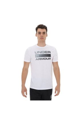 A1329582-100-100 Ua Team Issue Wordmark Ss Erkek T-shirt Beyaz