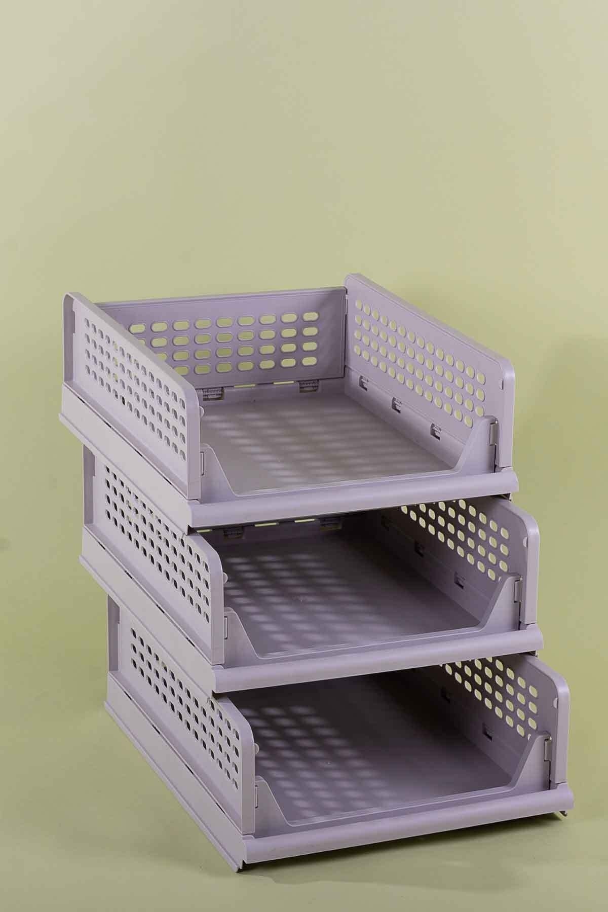 QUTU-Foldable-shelf 3-Piece Decorative Foldable Shelf Set 1