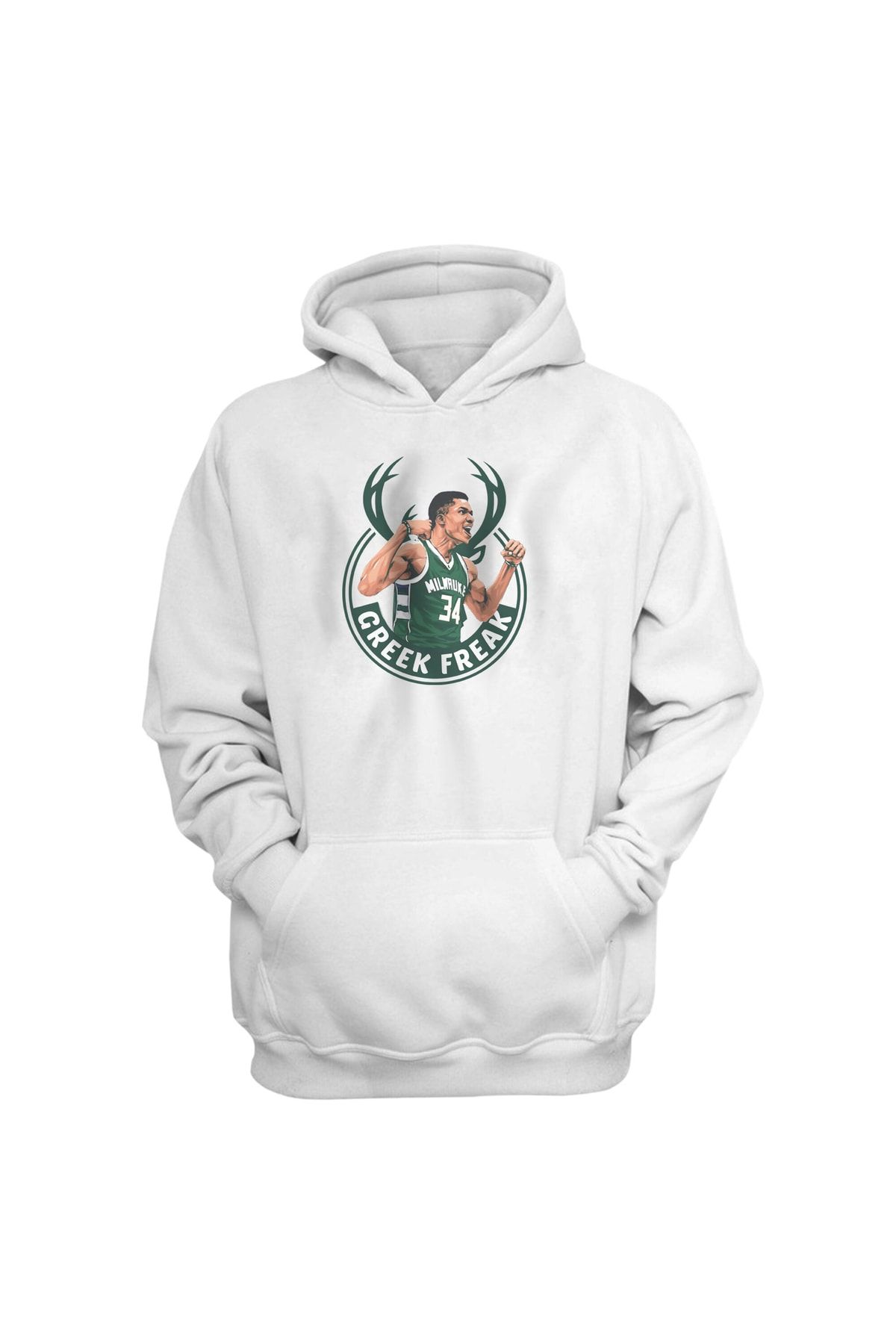 usateamfans Hanorac Alb Pentru Bărbați Greek Freak Masculin - M