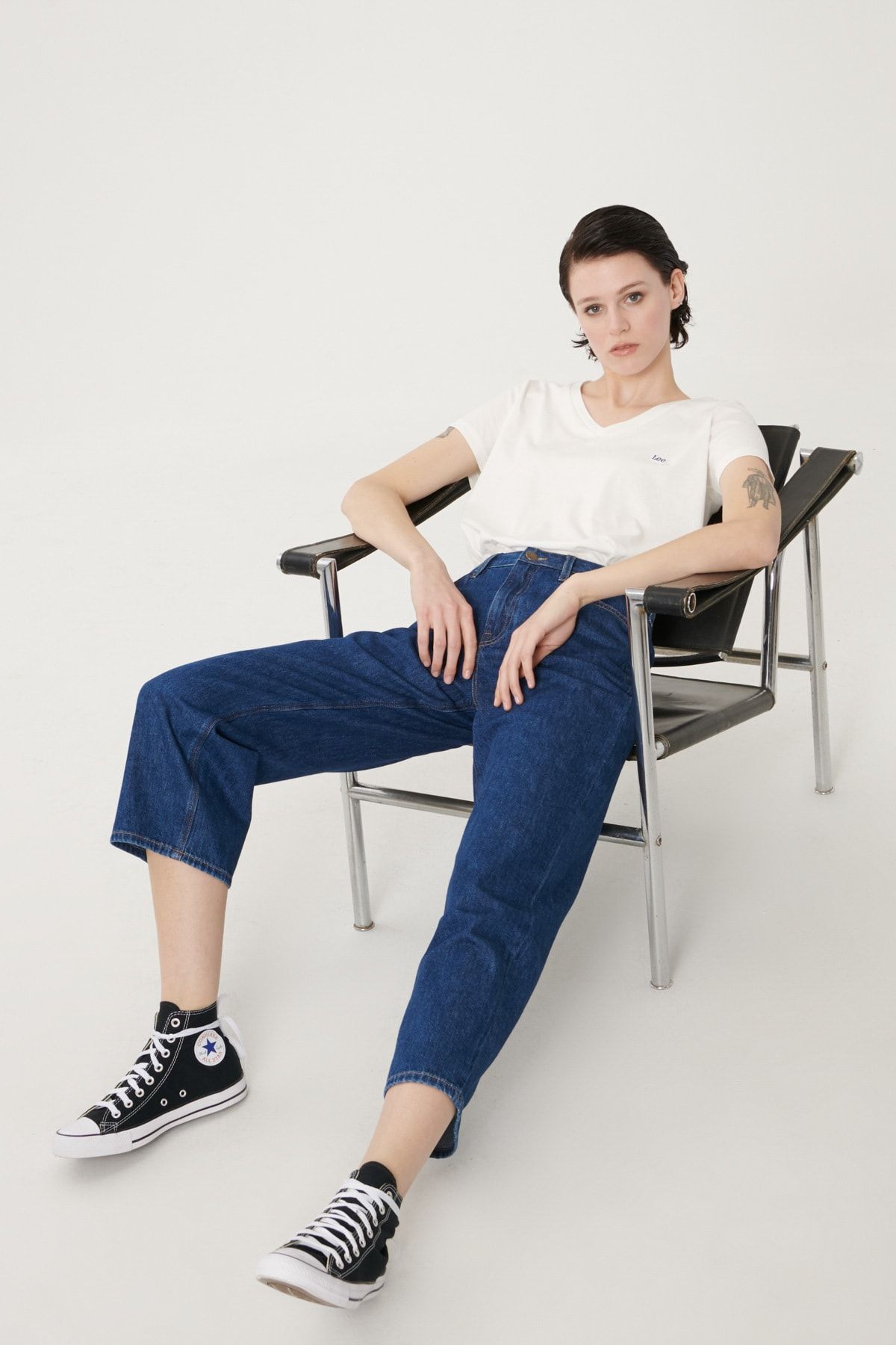 pantalon large en denim jean extensible jeans trousers