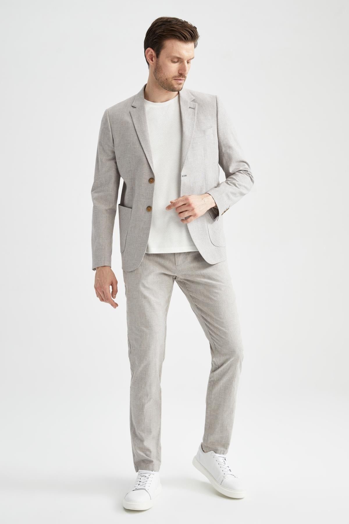 DeFacto Jogger Keten Karışımlı Chino Pantolon AN7131