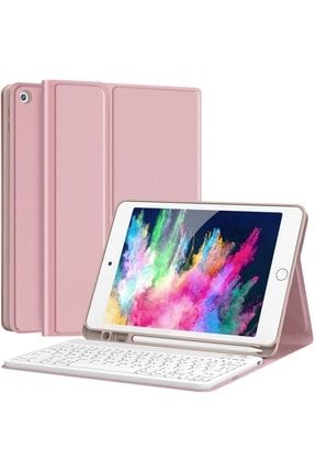 Apple Ipad Air A1474 A1475 Bluetooth Deri Kapaklı Standlı Uyumlu Klavyeli Tablet Kılıfı SKU: 462836
