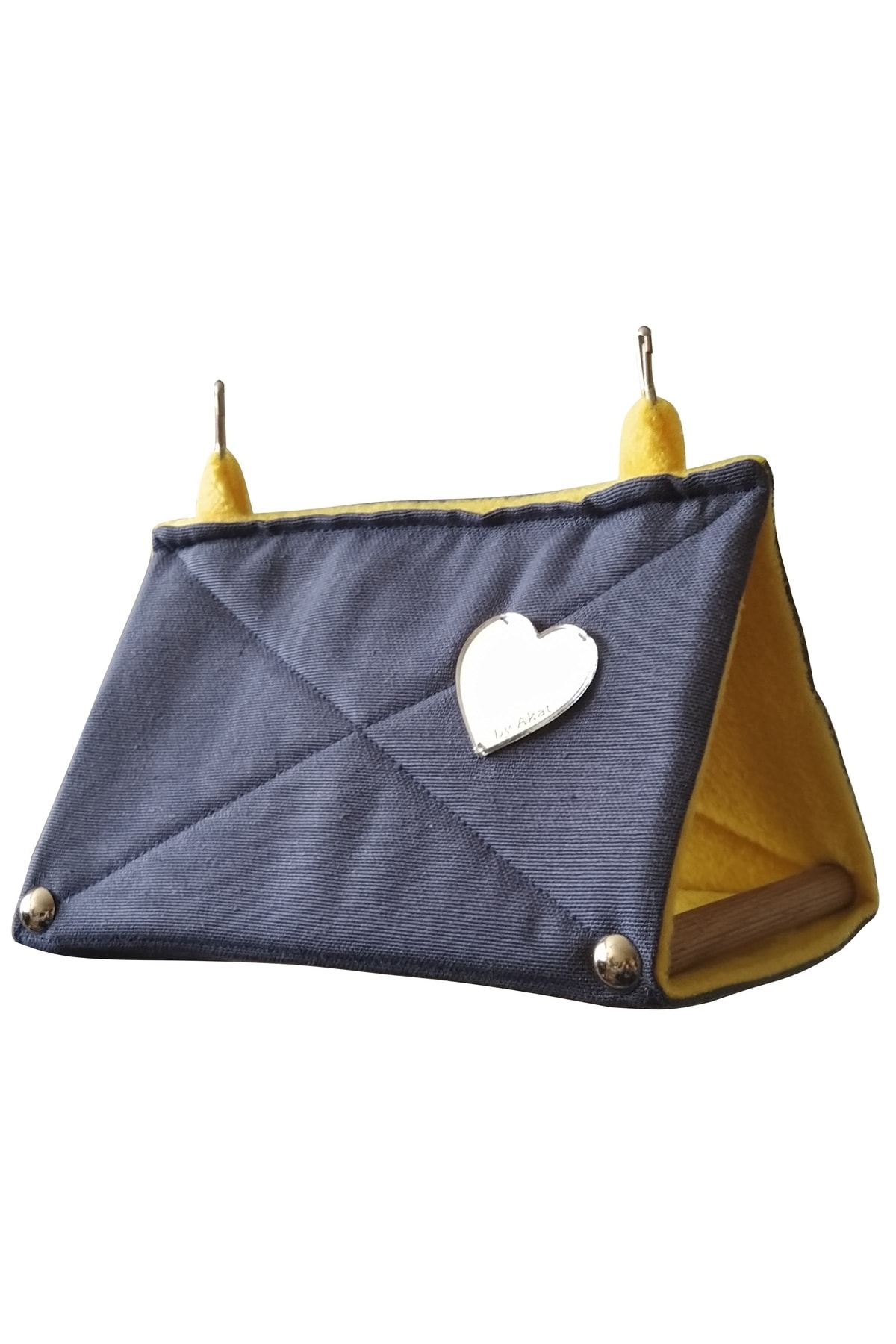 Akat Cosy-Pretty Budgie Sleeping Hammock Blue - Yellow 1