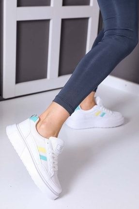 Exclusive Beyaz Kadın Sneaker Spor Ayakkabı STC140