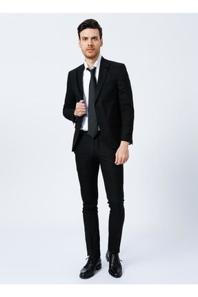 Normal Bel Slim Fit Siyah Erkek Takım Elbise Tk1000600232 5002896422
