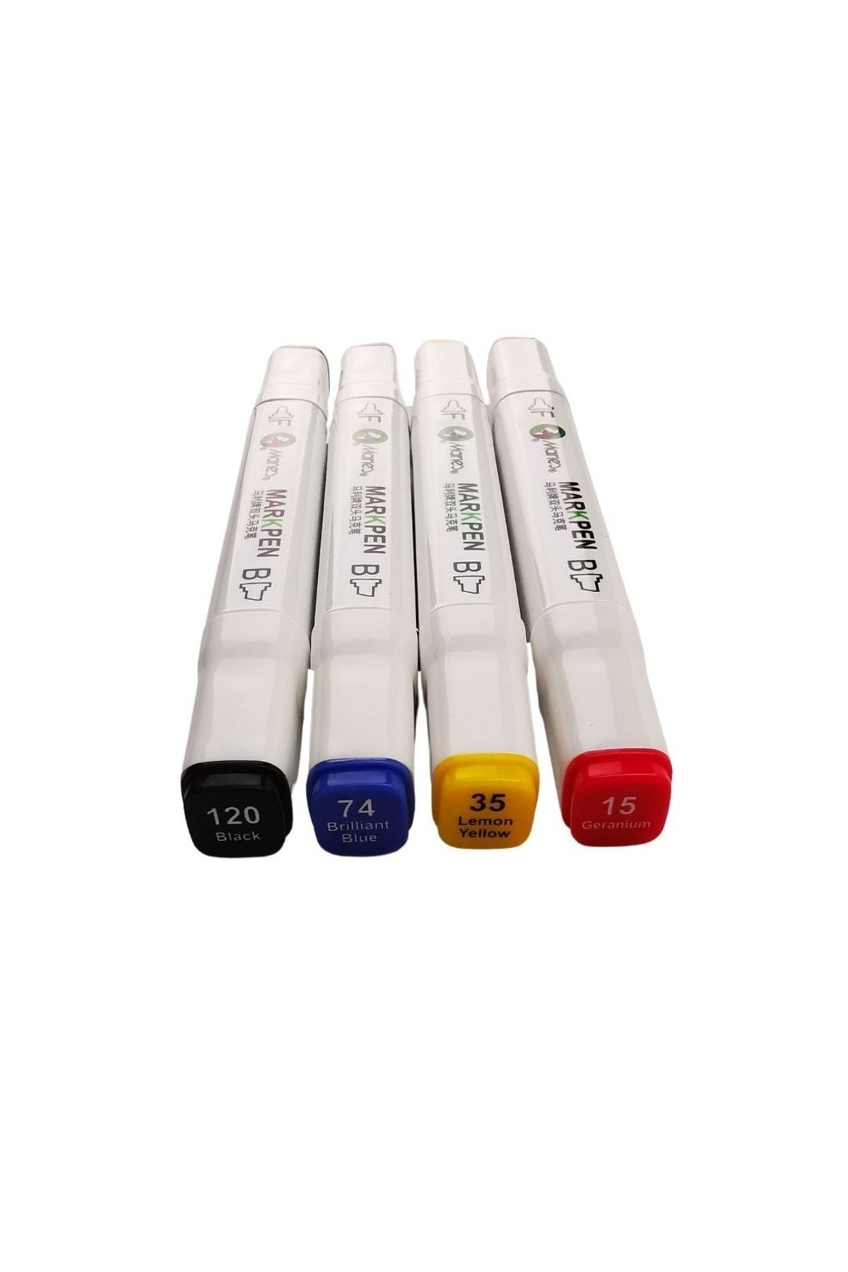 Maries-Markpen Double Sided Marker Pen Set of 4 Primary Colors 3