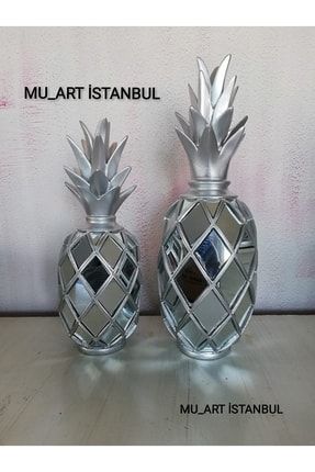 Ikili (ESKİTMESİZ) Gümüş Aynalı Ananas ANSESKSİZGMŞ1001