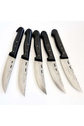 Tapan Mutfak Bıçağı 26 Cm 5 Adet Kara Çelik El Yapımı Dövme Çelik TYC00466088405