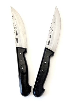 Tapan Mutfak Bıçağı 26 Cm 2 Adet El Yapımı Dövme Kara Çelik tb454578