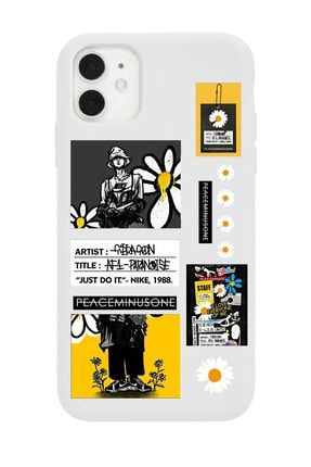 Iphone 11 Uyumlu Beyaz G-dragon Peaceminusone Tasarımlı Lansman Kılıf FCIP11-301