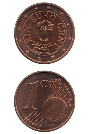 Avusturya, 1 Euro Cent 2002, Çil Eski Madeni Para BKVSTRY12002