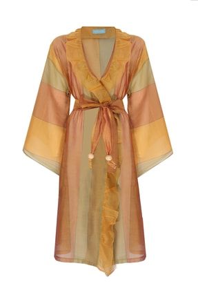 Volanlı Renkli Kimono LOVKA300530KA