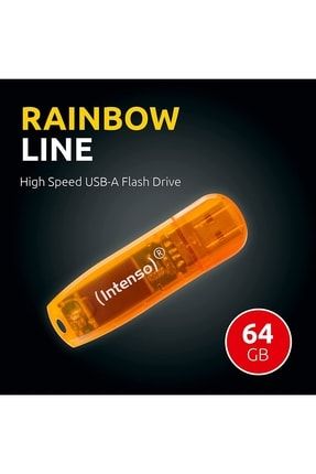 Intenso 64gb Usb 2.0 Rainbow Line Flash Bellek dnr_5924