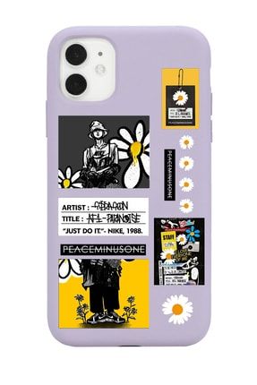 Iphone 11 Uyumlu Lila G-dragon Peaceminusone Tasarımlı Lansman Kılıf FCIP11-301