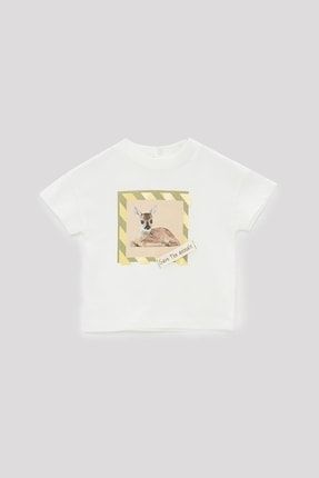 Erkek Bebek Ekru T-shirt 22SS1BG1526
