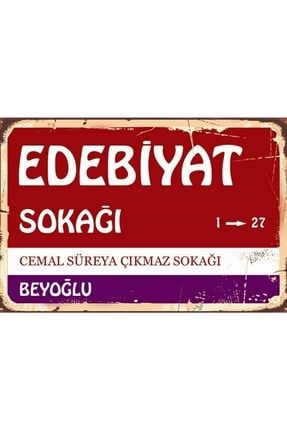 Edebiyat Sokağı Cemal Süreya Çıkmazı Beyoğlu Yazılı Ahşap Duvar Posteri 828get28937