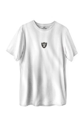 Raiders Oversize Tshirt (logo Nakış) TSH-OVR-WHT-EMB-Raiders