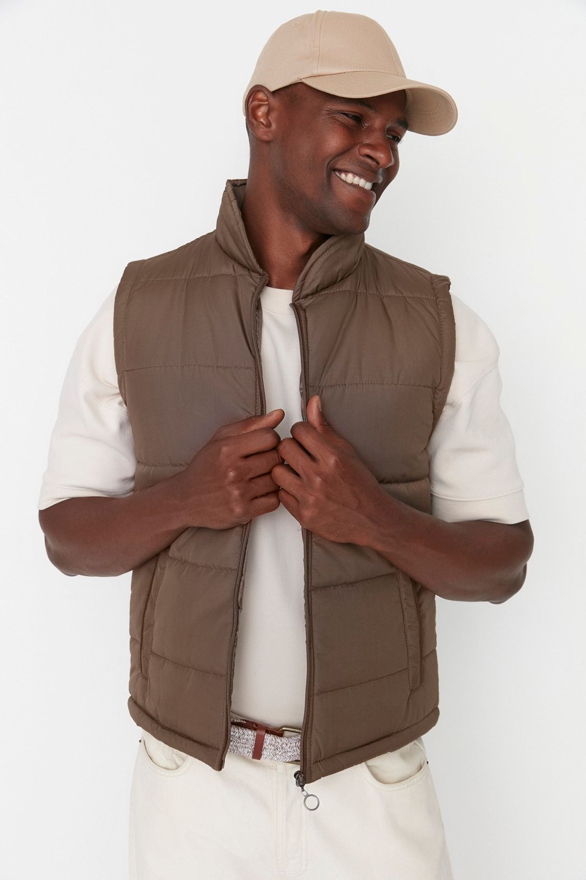 Rodeo Clothing Men s Tan Canvas Zip Front Western Puffer 44 OFF