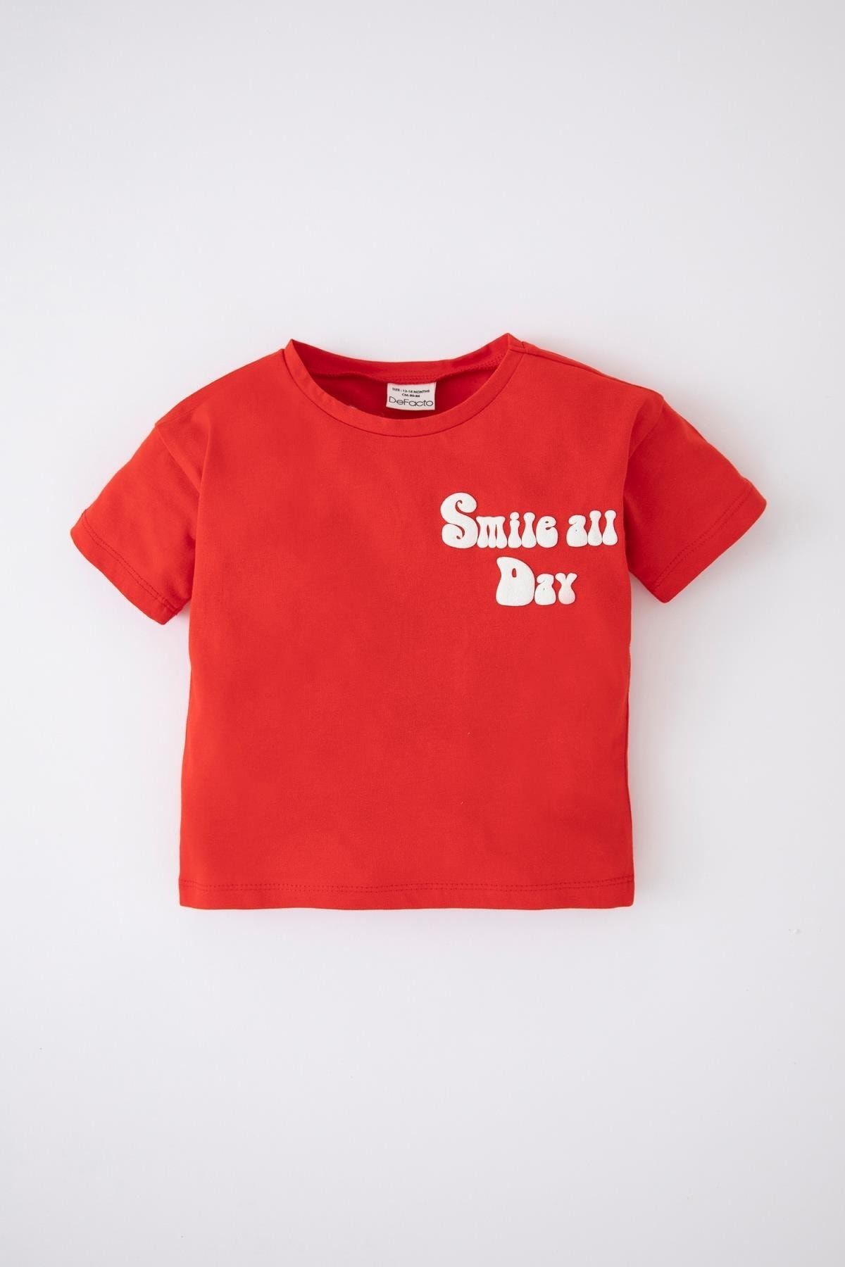 DeFacto T-Shirt Rot Regular Fit