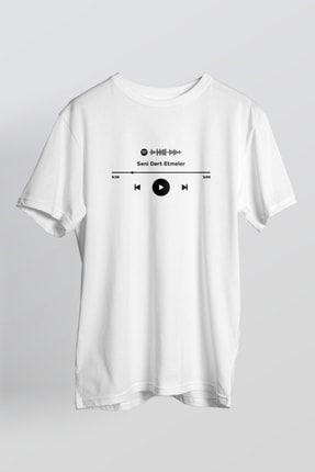 Seni Dert Etmeler - T-shirt Beyaz 5237-LMN
