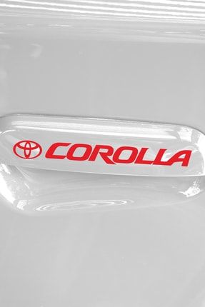 6 Adet Toyota Corolla Kapı Kolu Jant Sticker Etiket Seti STC66-2-A
