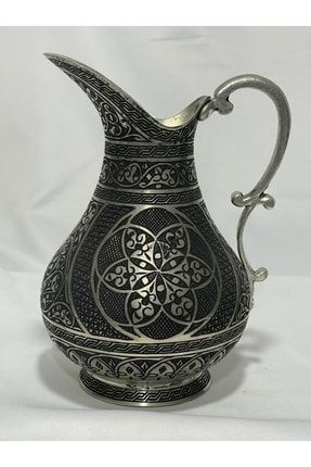 El Işlemeli Bakır Sürahi Çap 18 H 25 Cm Aoa Ölçü 18cm Çapı 25cm Yüksekliği Z-BB17-AOA-B0367-0