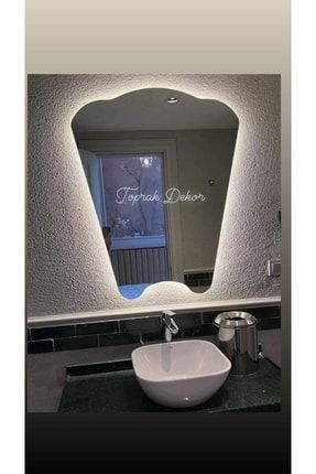 105x85x55 Ayna Modern Işıklı Ayna Özel Seri Ayna Ledli Ayna Banyo Aynası Konsol Aynası özel