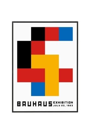 Bauhaus Exhibition Poster (1923) | Siyah Çerçeveli Koleksiyon No:3